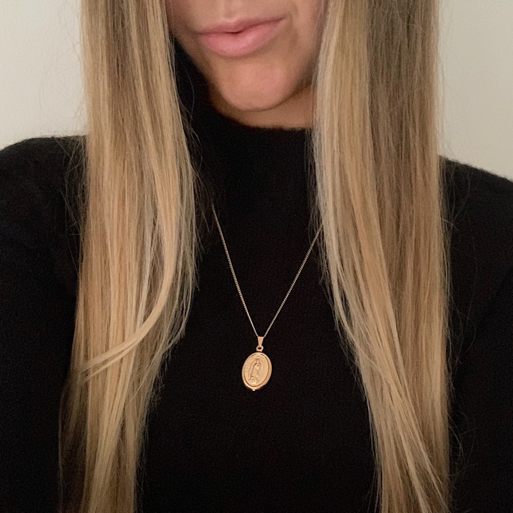 Virgin Mary Necklace | 18k Gold Filled - Picture 2 of 7
